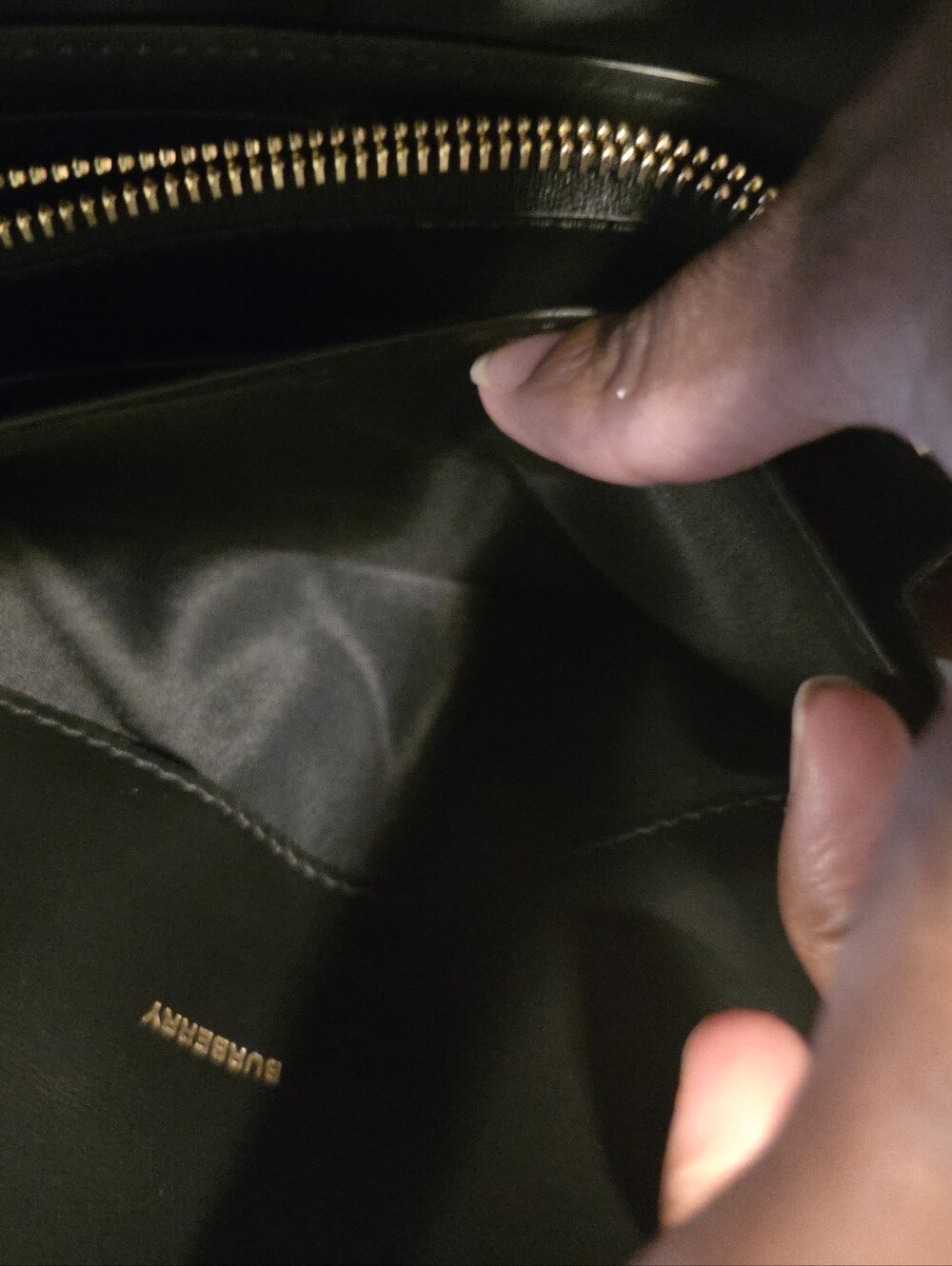 Labor Day Sale NWT- Women's Burberry Black Leather & Beige Check Wallet - Picture 11 of 16